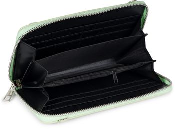 styleBREAKER Damen Handy Geldbörse mit Schultergurt und RFID Kartenhülle | Crossbody Umhängetasche mit Handyfach Reißverschluss Clutch 20x11 cm