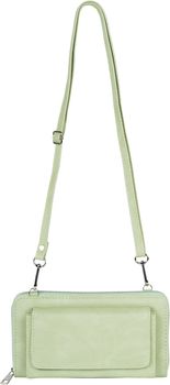 styleBREAKER Damen Handy Geldbörse mit Schultergurt und RFID Kartenhülle | Crossbody Umhängetasche mit Handyfach Reißverschluss Clutch 20x11 cm