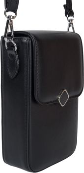 styleBREAKER Damen Box Bag Umhängetasche Einfarbig mit Magnetverschluss, 8 Kartenfächer mit Druckknopf, Crossbag 02012399