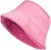 styleBREAKER Unisex Wende Fischerhut in Veloursleder Optik / Teddyfell, warmer 2 in 1 Wendehut, Bucket Hat Herbst Winter 04025037