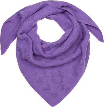 styleBREAKER Damen XXL Strick Dreieck Schal Einfarbig mit Schachbrett Strickmuster, Maxi Schal, Dreieckstuch, Warmes Winter Tuch 01020047