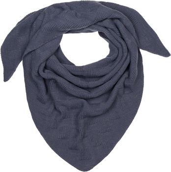 styleBREAKER Damen XXL Strick Dreieck Schal Einfarbig mit Schachbrett Strickmuster, Maxi Schal, Dreieckstuch, Warmes Winter Tuch 01020047