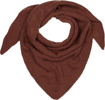 styleBREAKER Damen XXL Strick Dreieck Schal Einfarbig mit Schachbrett Strickmuster, Maxi Schal, Dreieckstuch, Warmes Winter Tuch 01020047