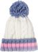 styleBREAKER Kinder Strick Bommelmütze mit Zopfmuster und gestreifter Krempe, Fleece Futter Winter, 3-5 Jahre 04024206
