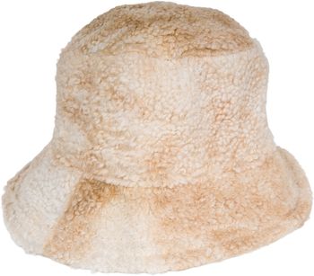styleBREAKER Damen Fischerhut in Teddyfell im Ombré Look, warmer Bucket Hat Herbst Winter, Farbverlauf Muster Bunt 04025038