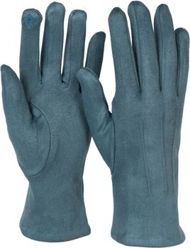 styleBREAKER Damen Touchscreen Handschuhe Einfarbig mit Ziernähten, warme Fingerhandschuhe, Winter 09010043