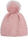 styleBREAKER Kinder Bommelmütze Gehäkelt mit V-Muster, Warmes Thermo Fleece Futter, Winter Fellbommel Mütze, 2-4 Jahre 04024208