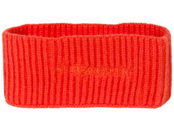 styleBREAKER Damen Strick Stirnband mit Rippenmuster, styleBREAKER Logo Stick, warmes Winter Haarband, Headband 04026068
