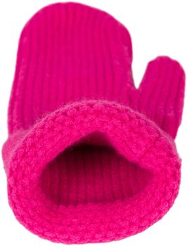 styleBREAKER Damen Winter Strick Fäustlinge Einfarbig mit gemustertem Bund, warme Fausthandschuhe, Strickhandschuhe 09010046