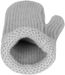 styleBREAKER Damen Winter Strick Fäustlinge Einfarbig mit gemustertem Bund, warme Fausthandschuhe, Strickhandschuhe 09010046