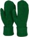 styleBREAKER Damen Winter Strick Fäustlinge Einfarbig mit gemustertem Bund, warme Fausthandschuhe, Strickhandschuhe 09010046