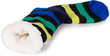 styleBREAKER Unisex ABS Stoppersocken mit Streifen Muster, warme ABS-Socken, Größe 35-42 EU / 5-10 US / 4-8 UK 08030009