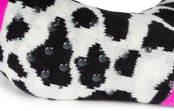 styleBREAKER Unisex ABS Stoppersocken mit Animal Print Muster, warme ABS-Socken, Größe 35-42 EU / 5-10 US / 4-8 UK 08030011