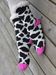 styleBREAKER Unisex ABS Stoppersocken mit Animal Print Muster, warme ABS-Socken, Größe 35-42 EU / 5-10 US / 4-8 UK 08030011