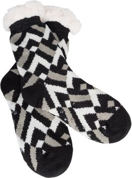 styleBREAKER Unisex ABS Stoppersocken mit Geometrischem Muster, warme ABS-Socken, Größe 35-42 EU / 5-10 US / 4-8 UK 08030012