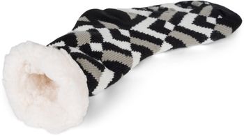 styleBREAKER Unisex ABS Stoppersocken mit Geometrischem Muster, warme ABS-Socken, Größe 35-42 EU / 5-10 US / 4-8 UK 08030012