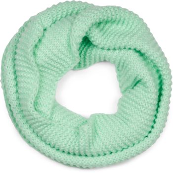 styleBREAKER Unisex Strick Loop Schal Einfarbig mit Wellenmuster, warmer Winter Strickschal, Schlauchschal 01018169