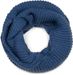 styleBREAKER Unisex Strick Loop Schal Einfarbig mit Wellenmuster, warmer Winter Strickschal, Schlauchschal 01018169