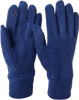 styleBREAKER Damen Touchscreen Fleece Handschuhe Einfarbig, warme Fingerhandschuhe, Winter 09010047