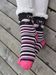 styleBREAKER Unisex ABS Stoppersocken mit Streifen Flamingo Muster, warme ABS-Socken, Größe 35-42 EU / 5-10 US / 4-8 UK 08030013