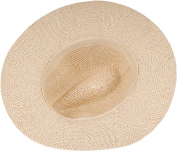 styleBREAKER Damen Panama Sonnenhut mit dünnem Hutband, Strohhut, Schlapphut, Sommerhut, Fedora Hut 04025040