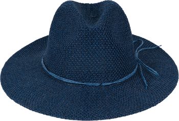 styleBREAKER Damen Panama Sonnenhut mit dünnem Hutband, Strohhut, Schlapphut, Sommerhut, Fedora Hut 04025040