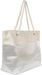 styleBREAKER XXL Strandtasche mit metallic Zick-Zack Muster | große Damen Schultertasche mit Kordelgriffen & Reißverschluss | Shopper 58,5 x 36,5 x 16 cm