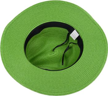 styleBREAKER Damen Panama Sonnenhut aus Papierstroh | Faltbarer Knautschhut mit breiter Krempe | Sommer Fedora Hut für Strand und Festival