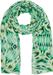 styleBREAKER Damen Schal Batik Shibori Muster mit Metallic Streifen, Leichtes Ethno Tuch mit kurzen Fransen 01016228