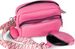 styleBREAKER Damen Umhängetaschen Set 2-Teilig, gemusterter Schultergurt und ovale Börse, Rechteckige Crossbody Bag Einfarbig 02012405