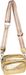 styleBREAKER Damen Umhängetaschen Set 2-Teilig, gemusterter Schultergurt und ovale Börse, Rechteckige Crossbody Bag Einfarbig 02012405