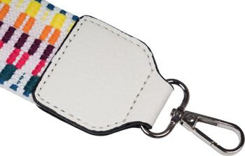 styleBREAKER Taschen Schulterriemen verstellbar Zick-Zack Muster mit kleiner Börse, Wechsel Taschengurt, Handyband, Handykette 02013036
