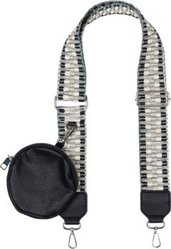 styleBREAKER Taschen Schulterriemen verstellbar Zick-Zack Muster mit kleiner Börse, Wechsel Taschengurt, Handyband, Handykette 02013036