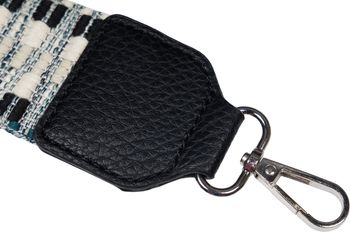 styleBREAKER Taschen Schulterriemen verstellbar Zick-Zack Muster mit kleiner Börse, Wechsel Taschengurt, Handyband, Handykette 02013036