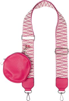 styleBREAKER Taschen Schulterriemen verstellbar Zick-Zack Muster mit kleiner Börse, Wechsel Taschengurt, Handyband, Handykette 02013036