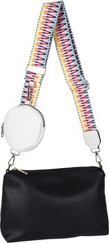 styleBREAKER Taschen Schulterriemen verstellbar Zick-Zack Muster mit kleiner Börse, Wechsel Taschengurt, Handyband, Handykette 02013036