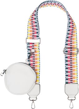 styleBREAKER Taschen Schulterriemen verstellbar Zick-Zack Muster mit kleiner Börse, Wechsel Taschengurt, Handyband, Handykette 02013036