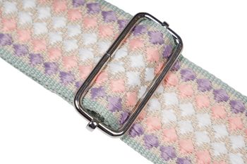 styleBREAKER Taschen Schulterriemen verstellbar Pünktchen Muster mit kleiner Börse, Wechsel Taschengurt, Handyband, Handykette 02013037