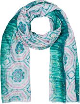 Schal mit Batik Muster Metallic