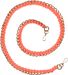 styleBREAKER Taschen Schulterriemen mit eingeflochtener Kette, Wechsel Taschengurt, Handyband, Handykette, Karabiner 02013038