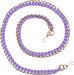 styleBREAKER Taschen Schulterriemen mit eingeflochtener Kette, Wechsel Taschengurt, Handyband, Handykette, Karabiner 02013038