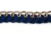styleBREAKER Taschen Schulterriemen mit eingeflochtener Kette, Wechsel Taschengurt, Handyband, Handykette, Karabiner 02013038