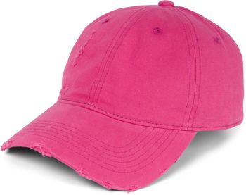 styleBREAKER Unisex Baseball Cap Destroyed Look mit Rissen, 6 Panel Cap Einfarbig, Basecap Schnalle verstellbar 04023092