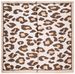 styleBREAKER Halstuch mit Leoparden Animal Print Muster | Vierecktuch mit farbigem Rand | seidig weich und vielseitig tragbar | 70 x 70 cm | Kopftuch Bandana Damen Accessoire