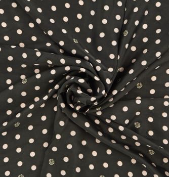 styleBREAKER Damen Halstuch mit Punkte Muster | quadratisches Tuch 70x70 cm | seidiges Satin Polka Dots Vierecktuch | Nickituch & Kopftuch