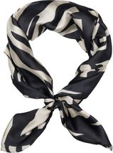 Halstuch Zebra Muster Satin Optik