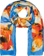Schal mit Aquarell Blumen Muster