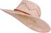 styleBREAKER Unisex Panama Strohhut mit breitem Stoff Zierband, Sommerhut Einfarbig, Papierhut, Sonnenhut 04025044