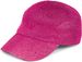 styleBREAKER Damen Sommer Baseball Cap gewebt mit Pailletten | Luftiges Basecap mit Metallschnalle verstellbar | Einfarbige Schildkappe für Strand und Freizeit
