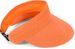 styleBREAKER Papierstroh Visor Cap einfarbig | Sonnenvisier mit elastischem Band und Hakenverschluss | Luftige Schildkappe als Sonnenhut für Damen